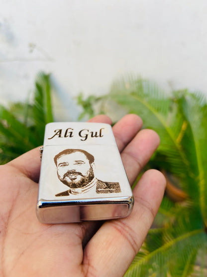 Zippo Lighter With Name & Photo Engravings